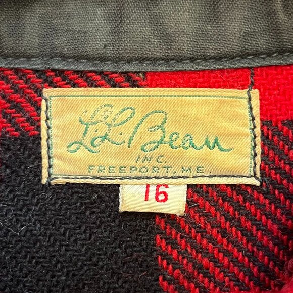 SOLD DO NOT BUY - Vintage L.L. Bean Buffalo Plaid Wool Shirt Jacket - Picture 3 of 4
